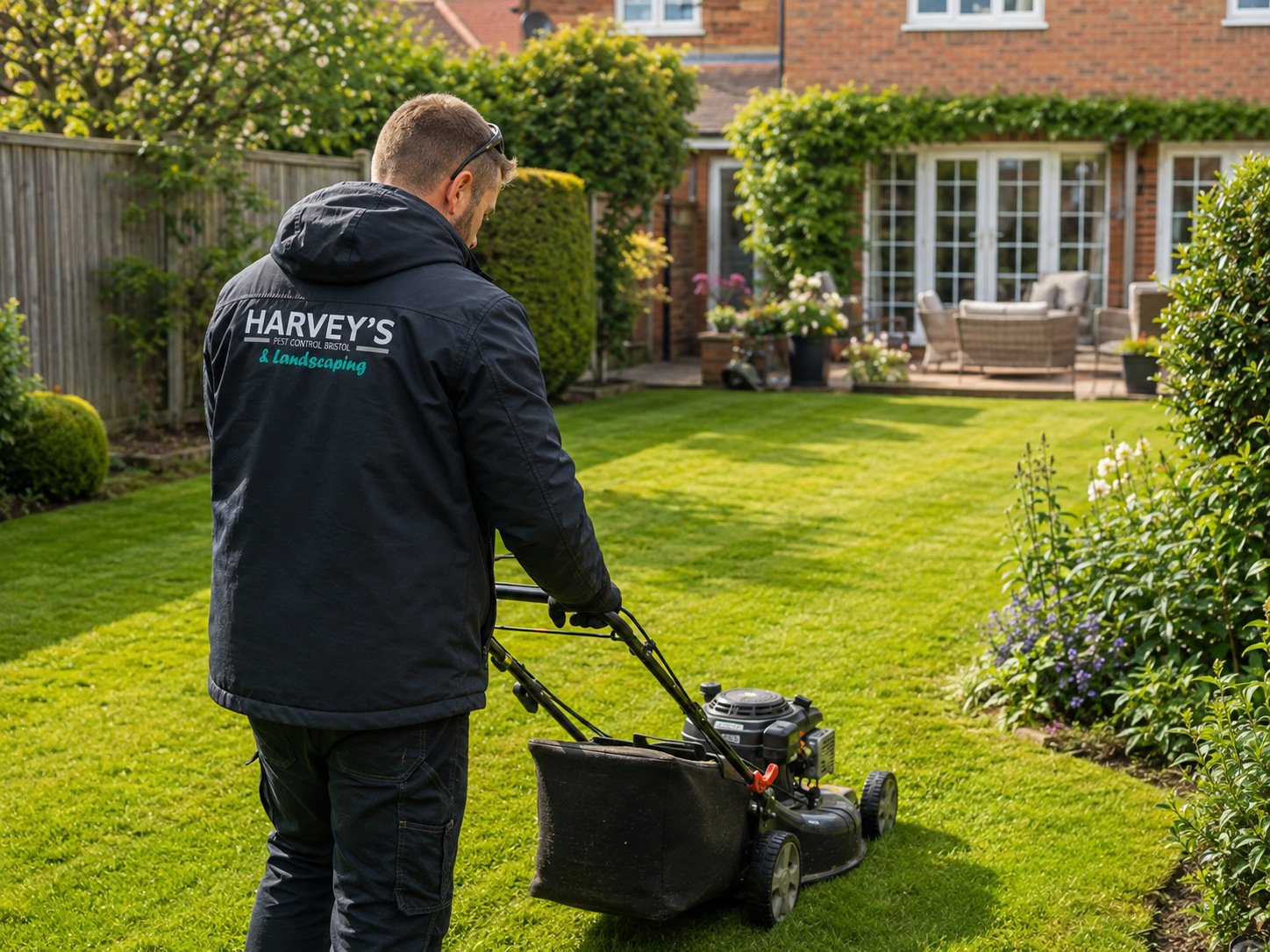Well-maintained Bristol garden cared for by Harvey's
